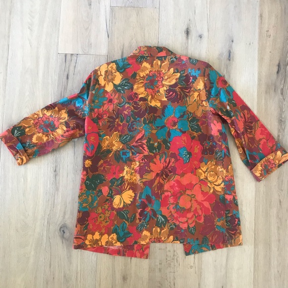 Vintage 1980’s Floral Blazer - Picture 8 of 9